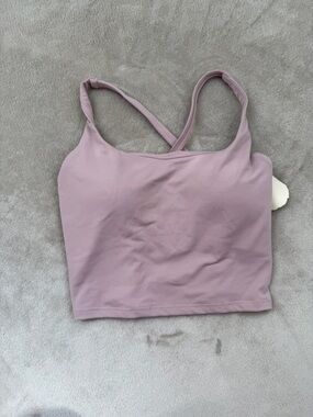 NWT HALARA Seamless Cross-Back Crop Top in Dusty Mauve